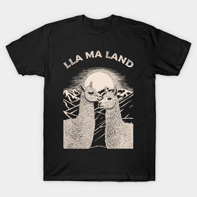 Llama Land T-Shirt by Yopi